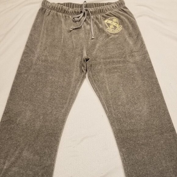VINTAGE Juicy Couture Velour Grey Trackpants Sweats XXLarge Y2K Bum/Butt Logo - Picture 9 of 12